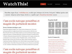 Preview watchthis - FREE HTML CSS JavaScript Template