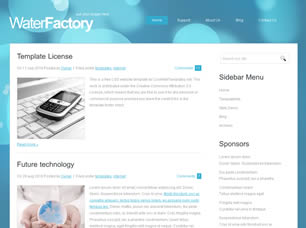 Preview waterfactory - FREE HTML CSS JavaScript Template