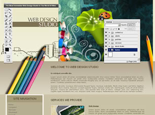 Preview web design studio - FREE HTML CSS JavaScript Template