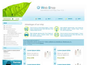 Preview web shop - FREE HTML CSS JavaScript Template