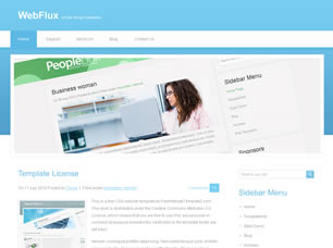 Preview webflux - FREE HTML CSS JavaScript Template