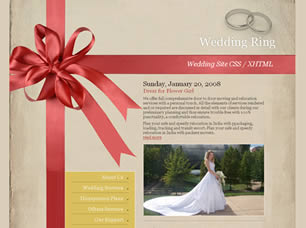 Preview wedding ring - FREE HTML CSS JavaScript Template