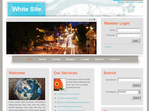 Preview white site - FREE HTML CSS JavaScript Template