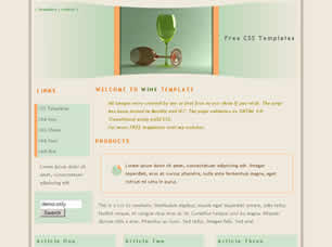 Preview wine - FREE HTML CSS JavaScript Template