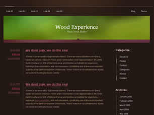 Preview wood experience - FREE HTML CSS JavaScript Template