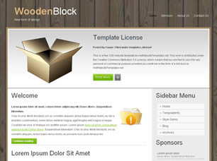 Preview woodenblock - FREE HTML CSS JavaScript Template