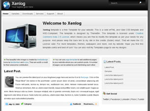 Preview xenlog - FREE HTML CSS JavaScript Template