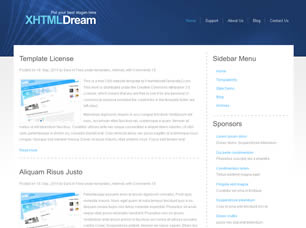 Preview xhtmldream - FREE HTML CSS JavaScript Template