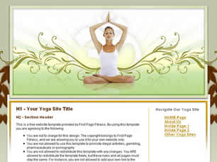 Preview yoga - FREE HTML CSS JavaScript Template