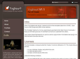 Preview yoghourt v1 1 - FREE HTML CSS JavaScript Template