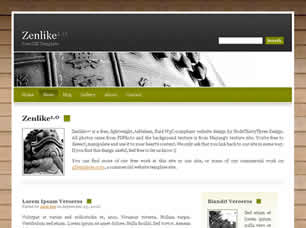 Preview zenlike 1 0 - FREE HTML CSS JavaScript Template
