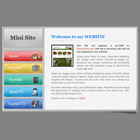 Preview 127 mini site - FREE HTML CSS JavaScript Template