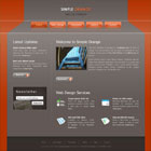 Preview 163 simple orange - FREE HTML CSS JavaScript Template