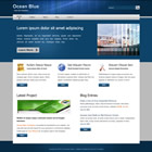 Preview 307 ocean blue - FREE HTML CSS JavaScript Template