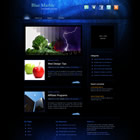 Preview 316 blue marble - FREE HTML CSS JavaScript Template