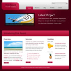 Preview 327 pink round - FREE HTML CSS JavaScript Template