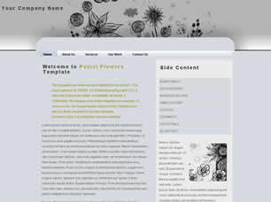 Preview pastel flowers - FREE HTML CSS JavaScript Template